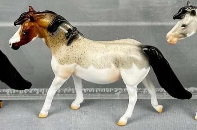 Splashed Pinto Sept 2024 Grab Bag Chips: Pony Series - Roan Splash Pinto | StoneHorseRef